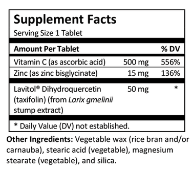 Taxifolin Complex SR 60 Tablets Endurance Products Company Supplement - Conners Clinic